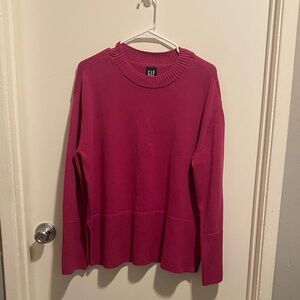 GAP Fuchsia Crewneck Sweater